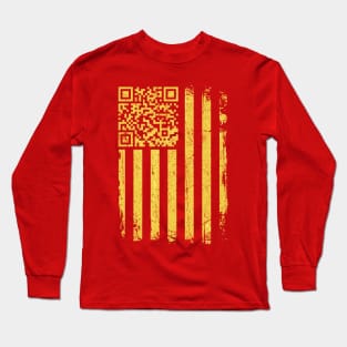 QR President Trump Dance Code Trump 45 47 Long Sleeve T-Shirt